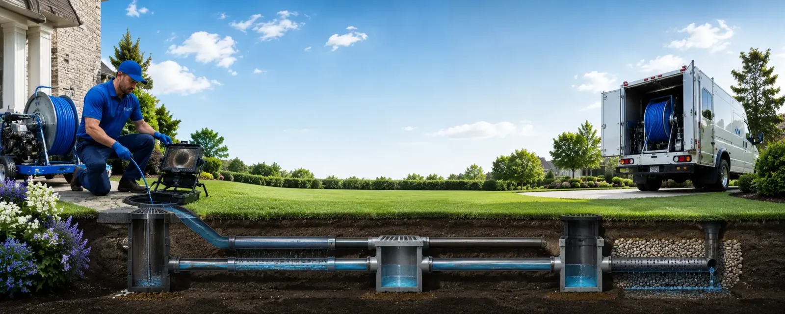 Outdoor drain cleaning information for Goshen, OH